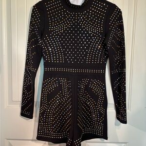 Guess Black Dress with Gold and Silver Accents